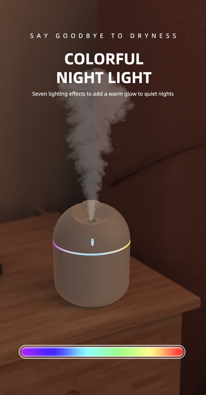 Mini Aroma Humidifier & LED Night Light