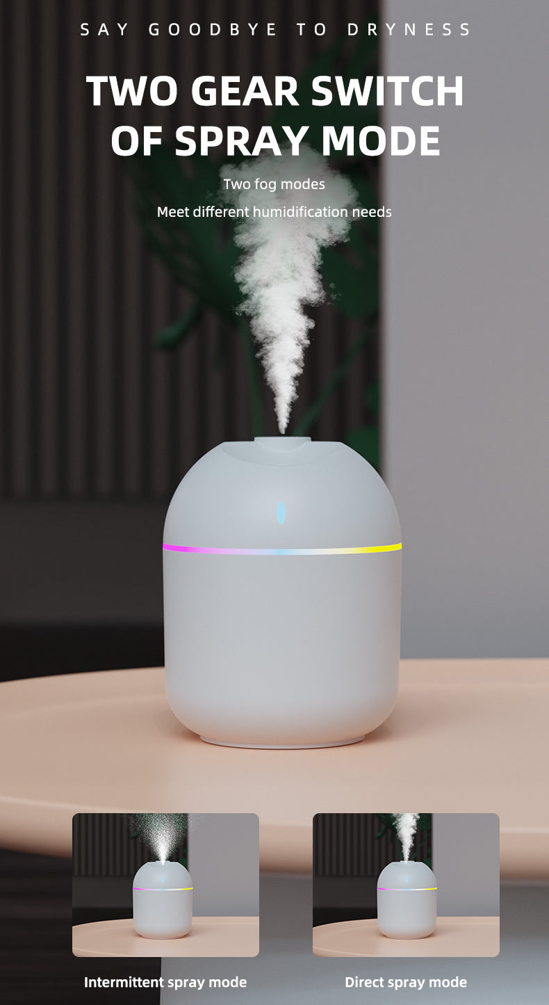 Mini Aroma Humidifier & LED Night Light