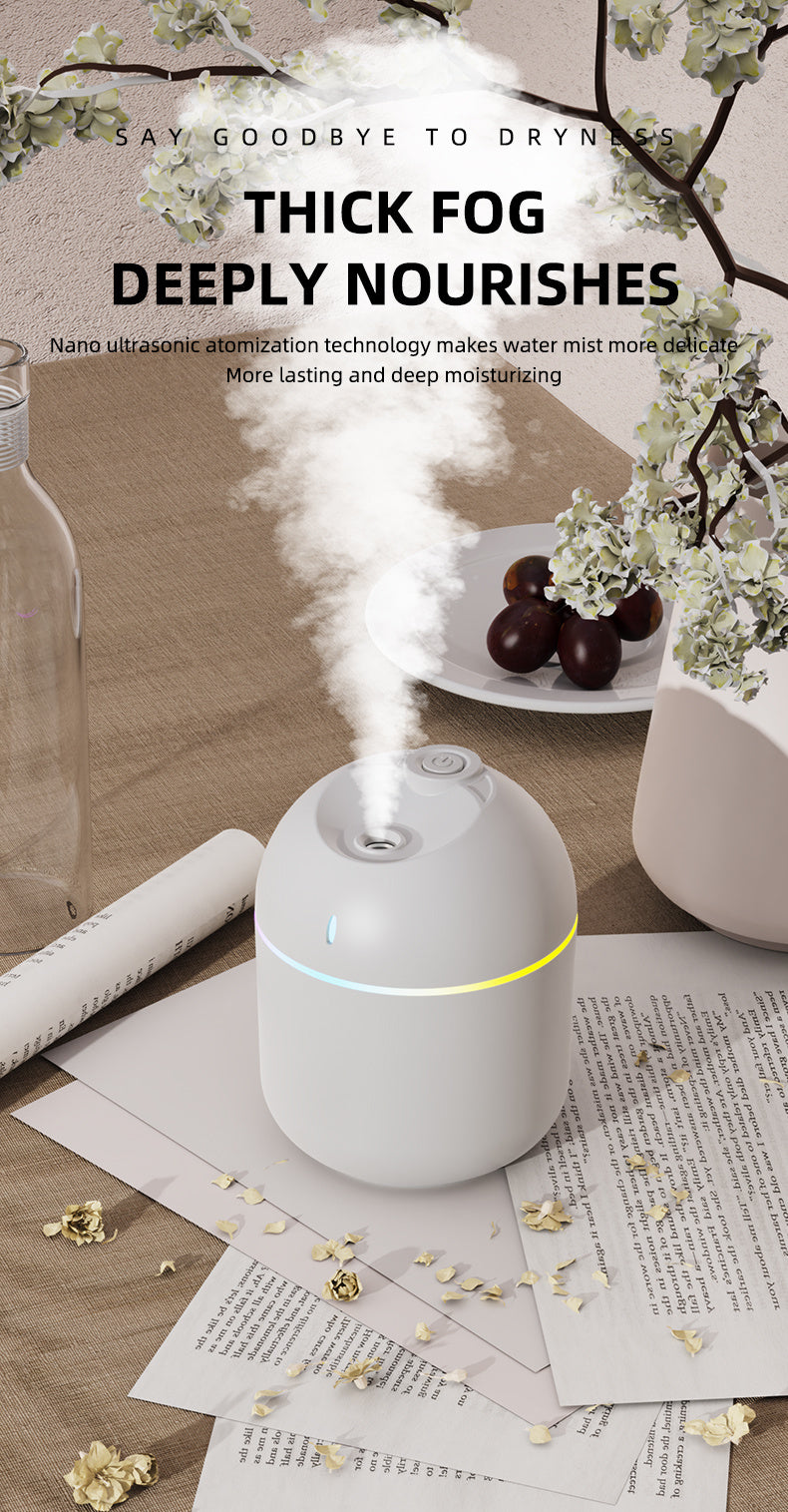 Mini Aroma Humidifier & LED Night Light