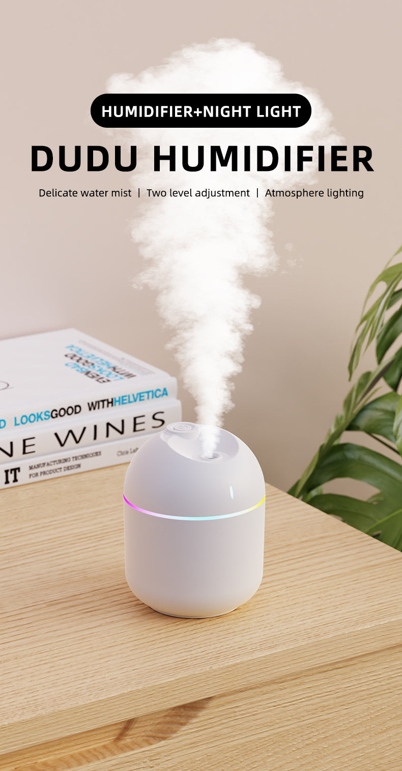 Mini Aroma Humidifier & LED Night Light