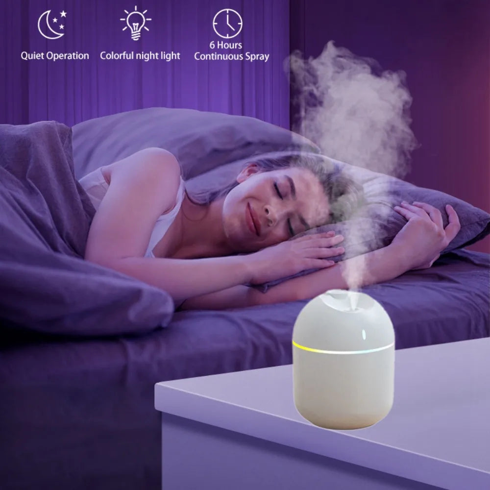Mini Aroma Humidifier & LED Night Light