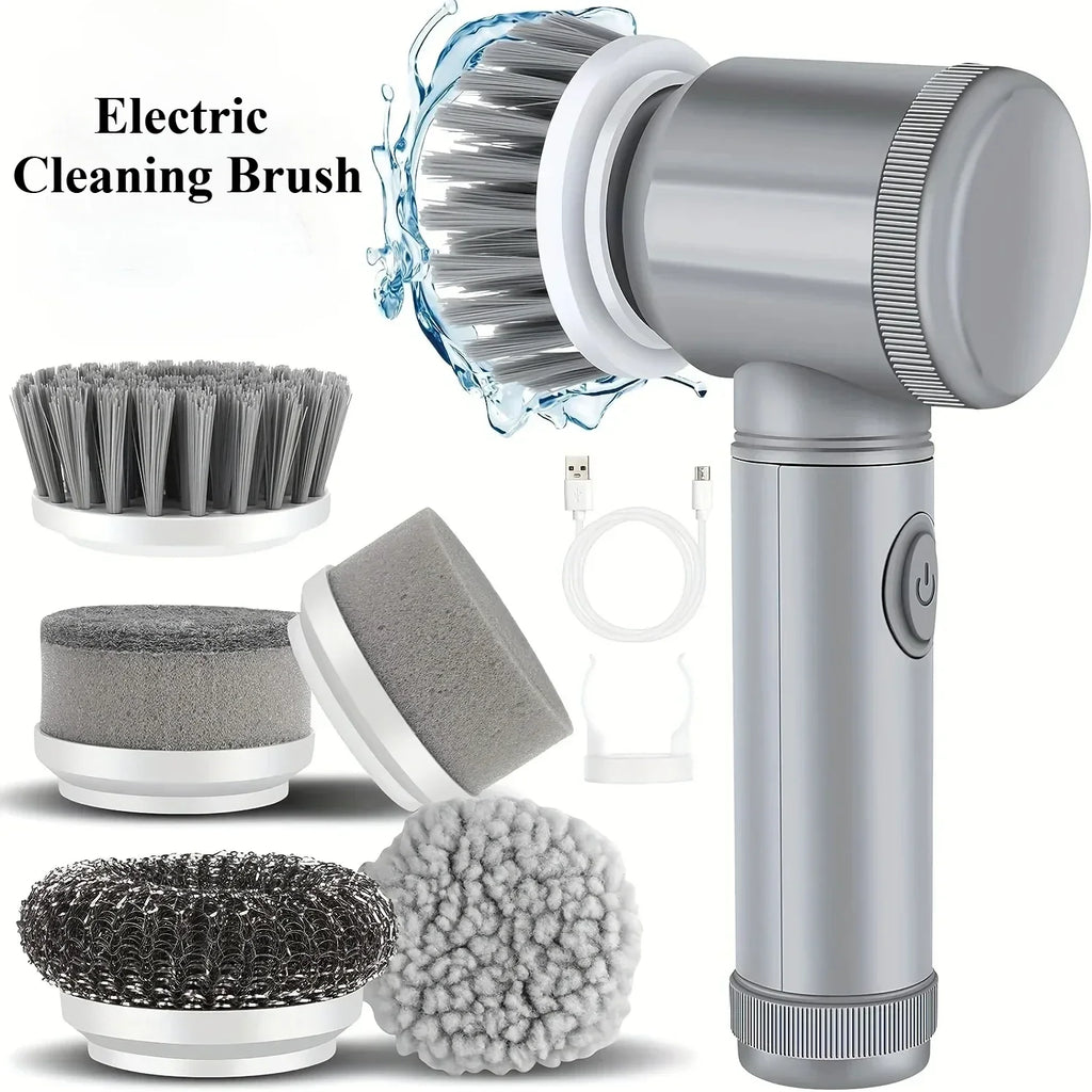 Cordless Electric Spin Scrubber (5-in-one Cleaning Brush)