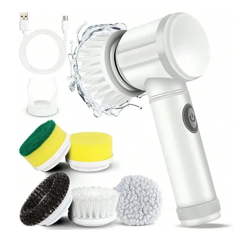 Cordless Electric Spin Scrubber (5-in-one Cleaning Brush)