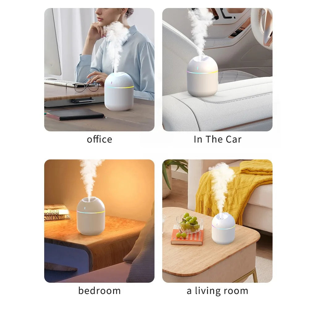 Mini Aroma Humidifier & LED Night Light