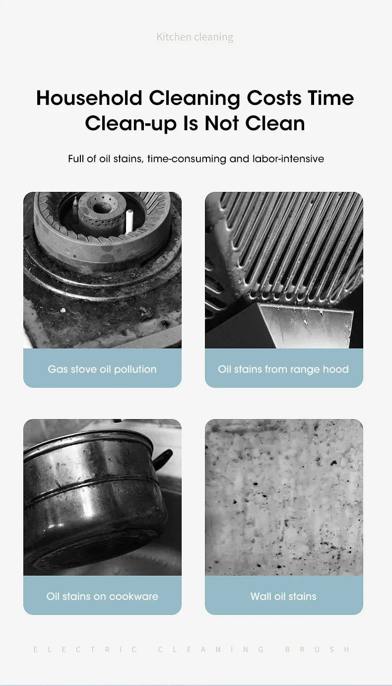 Cordless Electric Spin Scrubber (5-in-one Cleaning Brush)